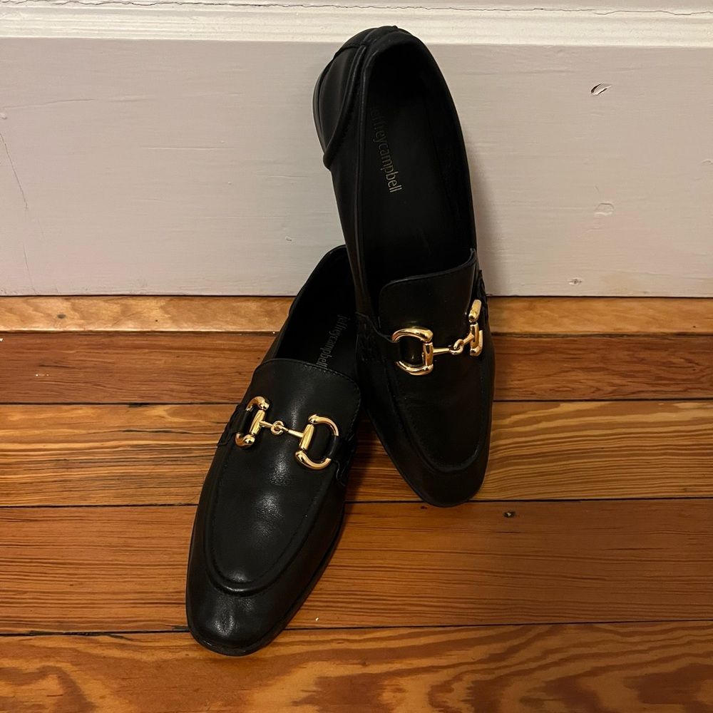 Jeffrey Campbell Velviteen Bit Loafer Black Size 10